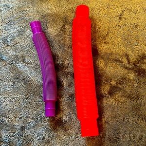 blue and red pop tube 2pc